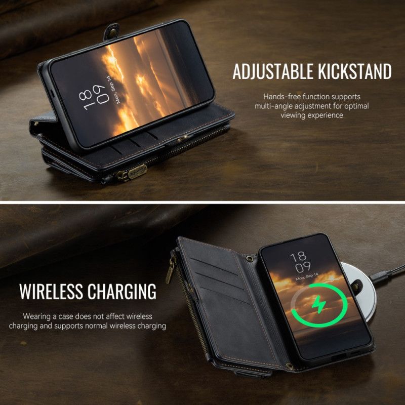 Leren Hoesje Samsung Galaxy S26 Caseme Portemonneehoesje Bescherming Hoesje