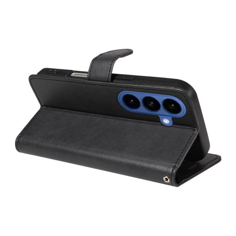 Leren Hoesje Samsung Galaxy S26 Effen Kunstleer Bescherming Hoesje