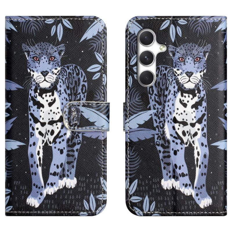 Leren Hoesje Samsung Galaxy S26 Elegante Luipaard Bescherming Hoesje