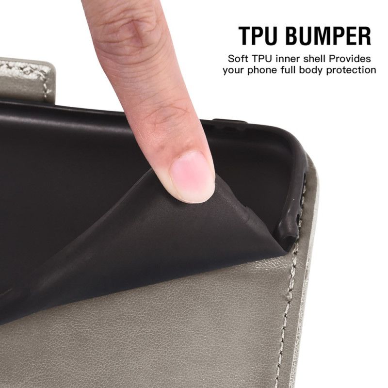 Leren Hoesje Samsung Galaxy S26 Pioenroospatroon