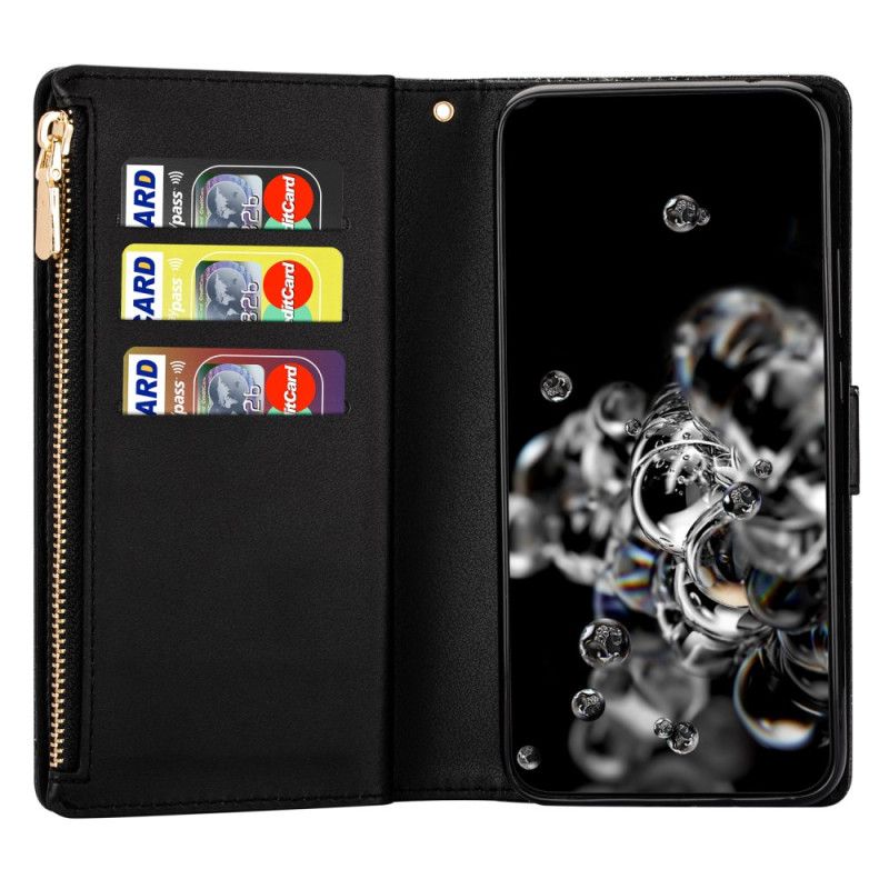 Leren Hoesje Samsung Galaxy S26 Portemonnee Met Pailletten Bescherming Hoesje