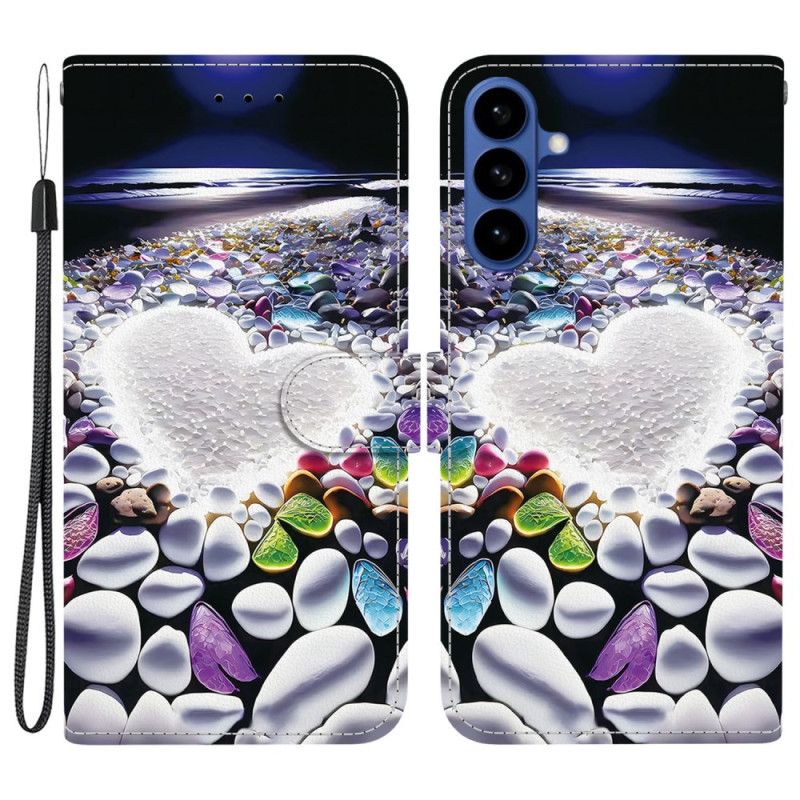 Leren Hoesje Samsung Galaxy S26 Wit Hart Bescherming Hoesje