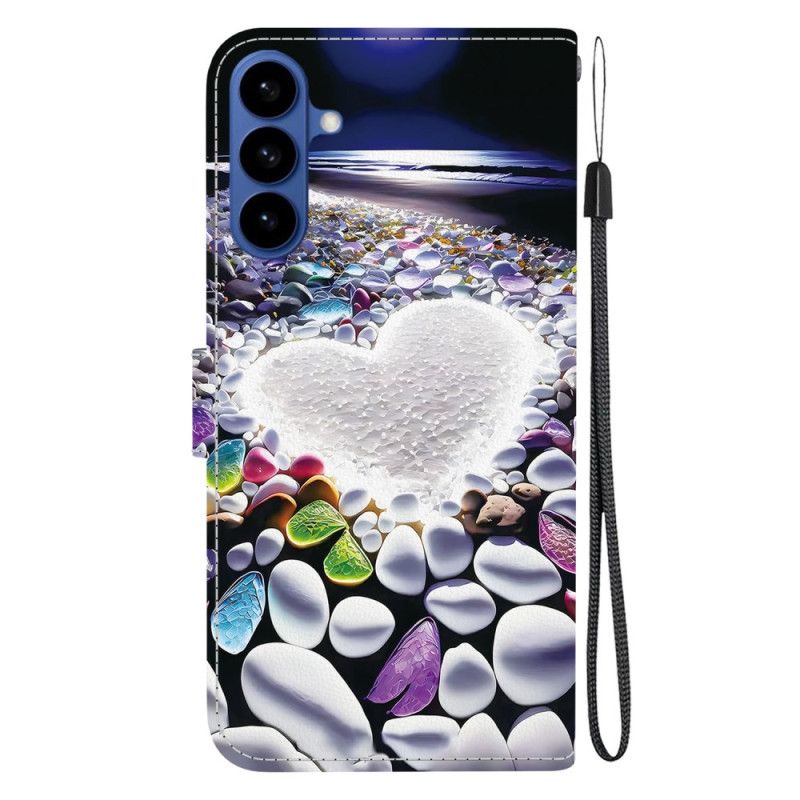 Leren Hoesje Samsung Galaxy S26 Wit Hart Bescherming Hoesje