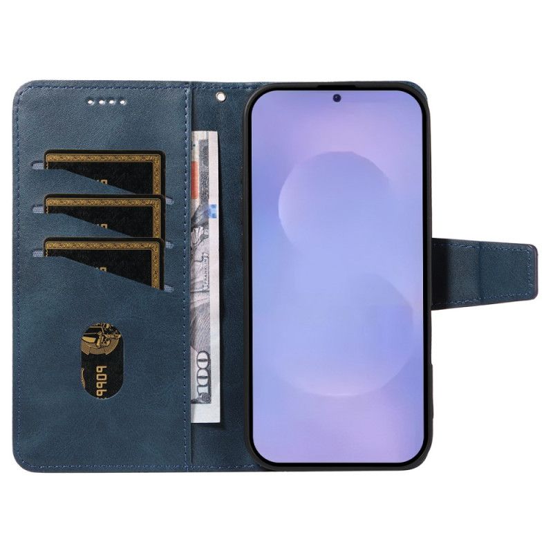 Leren Hoesje Voor Samsung Galaxy S26 Diamantpatroon