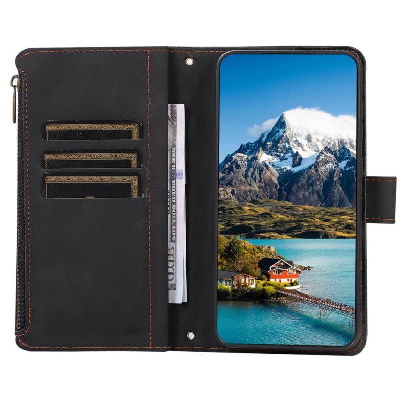 Leren Hoesje Voor Samsung Galaxy S26 Portemonnee Met 9 Kaartsleuven