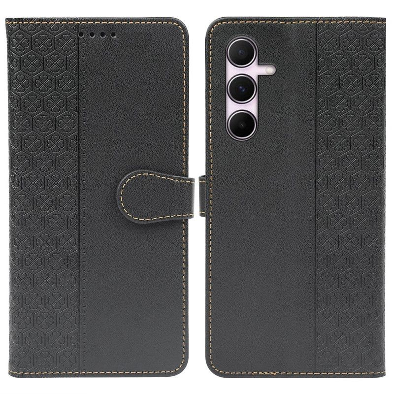Leren Hoesje Voor Samsung Galaxy S26 Vierblad Klavertjes