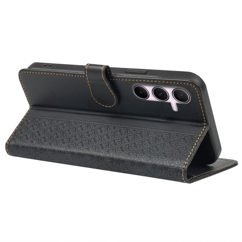 Leren Hoesje Voor Samsung Galaxy S26 Vierblad Klavertjes