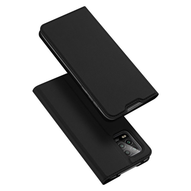 Folio-hoesje voor Xiaomi Mi 10 Lite Marineblauw Zwart Pro Dux Ducis Huid