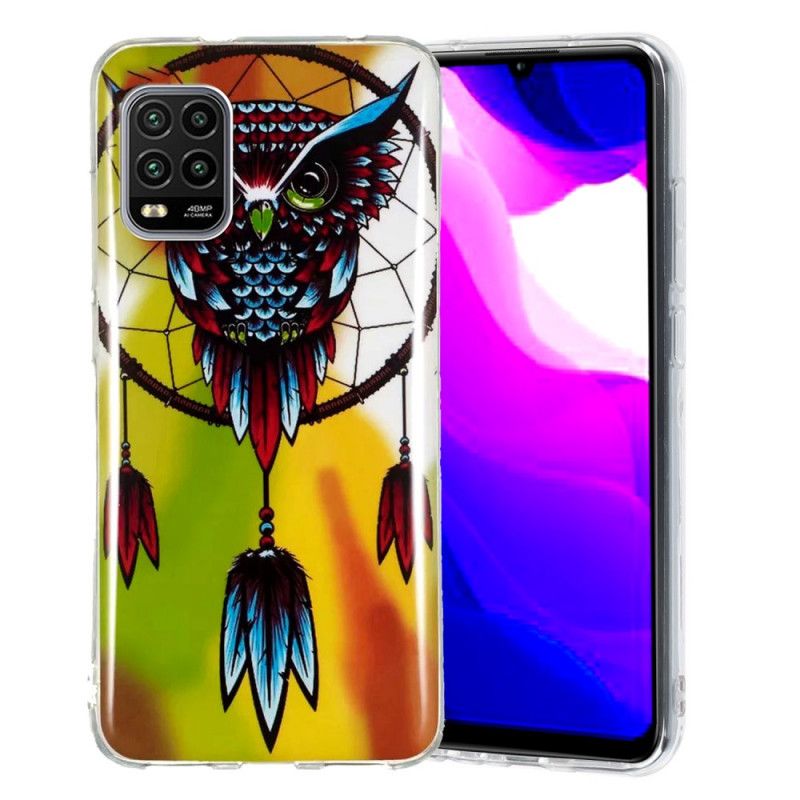 Hoesje voor Xiaomi Mi 10 Lite Fluorescerende Uil Dromenvanger