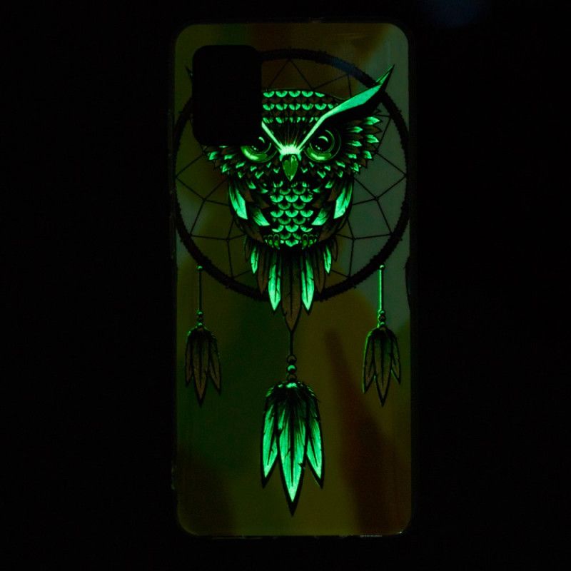 Hoesje voor Xiaomi Mi 10 Lite Fluorescerende Uil Dromenvanger