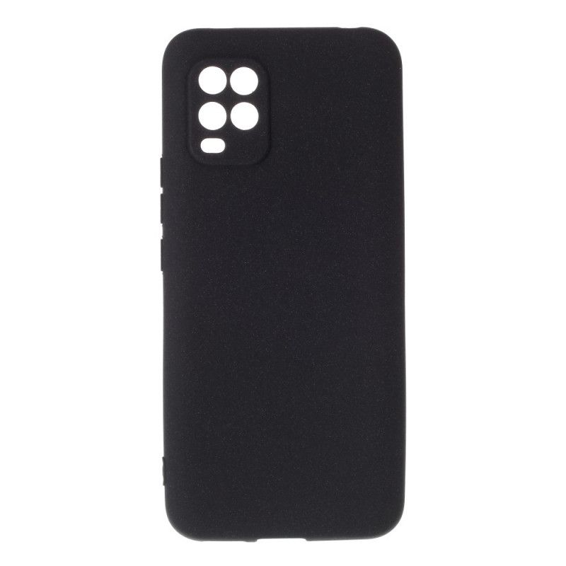 Hoesje voor Xiaomi Mi 10 Lite Grijs Zwart Harde Mat Siliconen