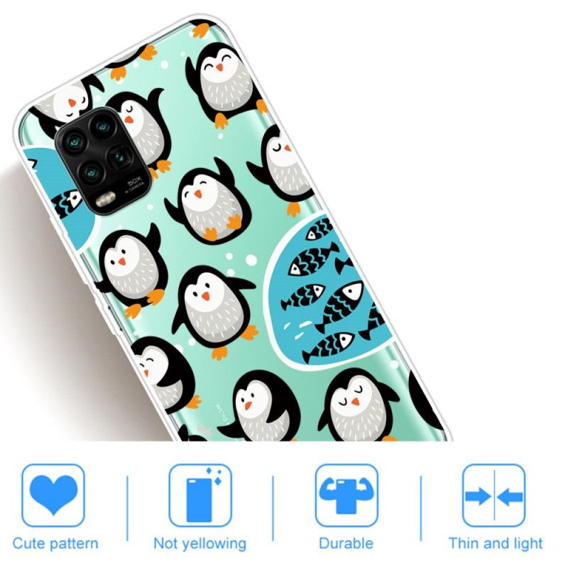 Hoesje voor Xiaomi Mi 10 Lite Pinguïns En Vissen