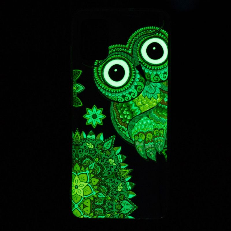 Hoesje Xiaomi Mi 10 Lite Fluorescerende Mandala-Uil