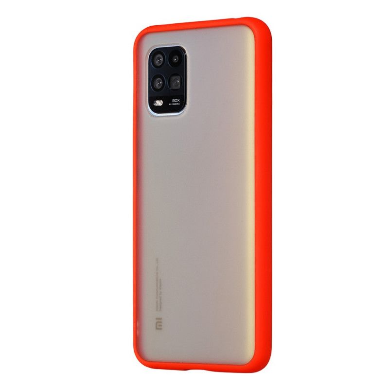 Hoesje Xiaomi Mi 10 Lite Wit Zwart Matte Hybride