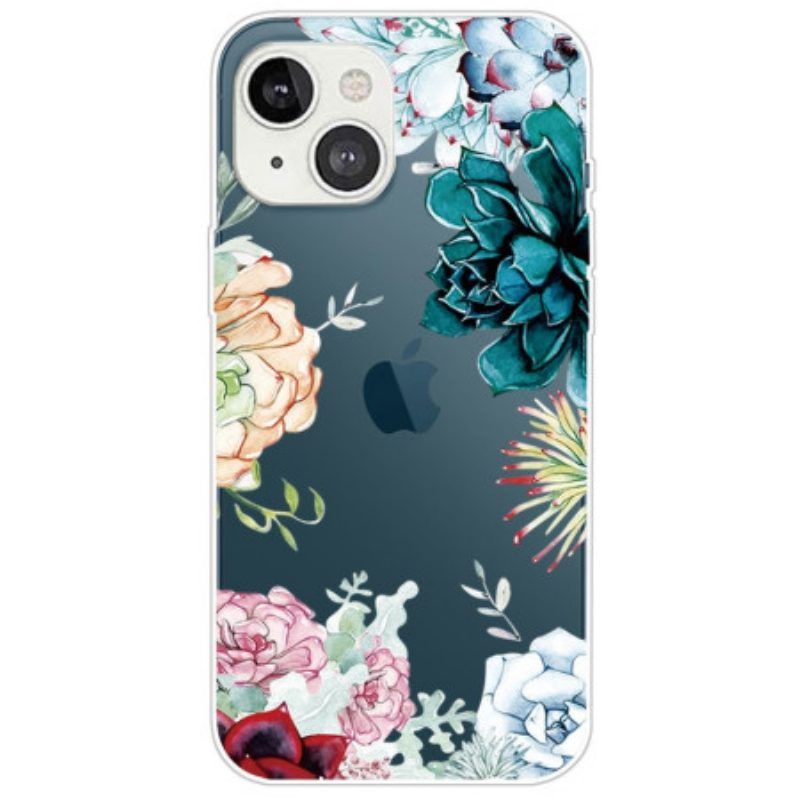 Hoesje voor iPhone 14 Plus Aquarel Bloemen