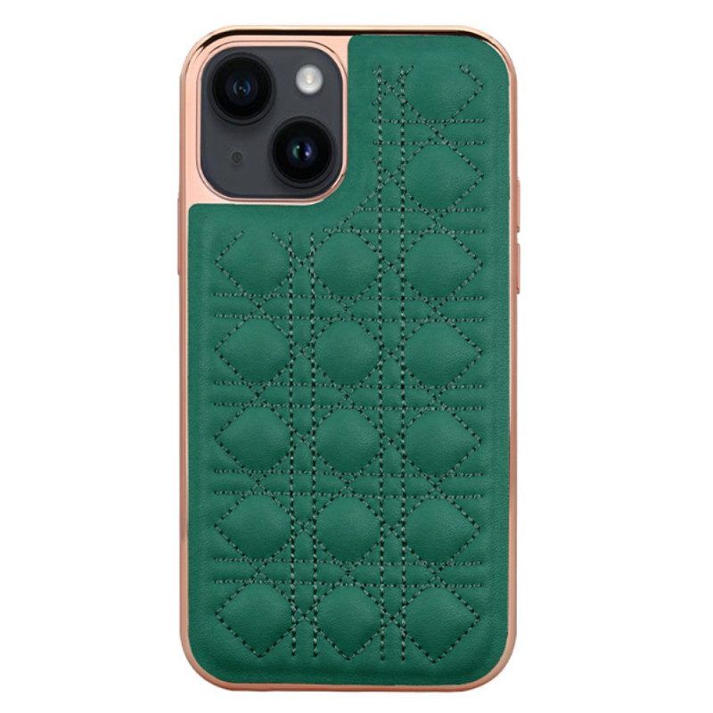 Telefoonhoesje voor iPhone 14 Plus Vietao Couture Leereffect