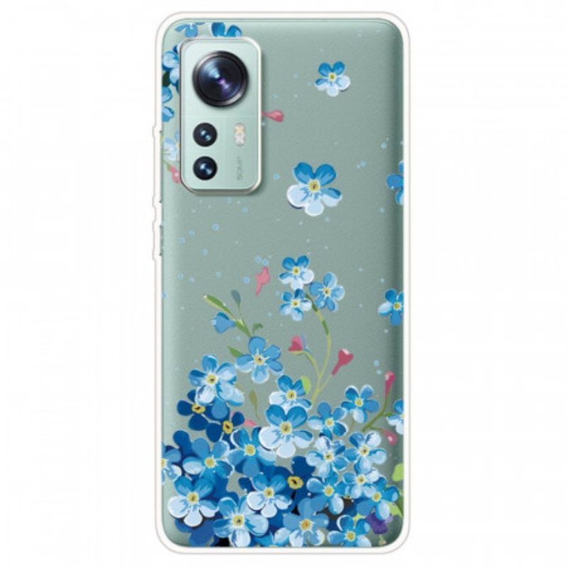 Hoesje voor Xiaomi 12 / 12X Boeket Van Blauwe Bloemen