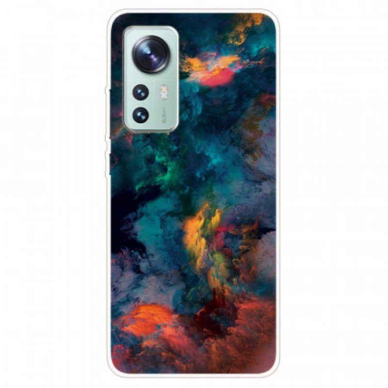 Hoesje voor Xiaomi 12 / 12X Kleurrijke Cloud Silicone