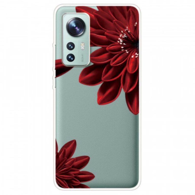 Hoesje voor Xiaomi 12 / 12X Rode Bloemen