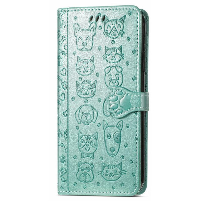 Leren Hoesje voor Xiaomi 12 / 12X Geanimeerde Dieren