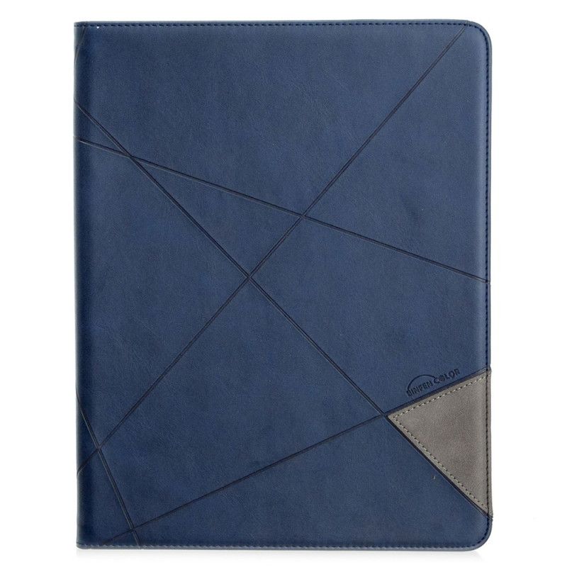 Case iPad Pro 12.9" (2018) (2020) Rood Zwart Geometrische Vormen