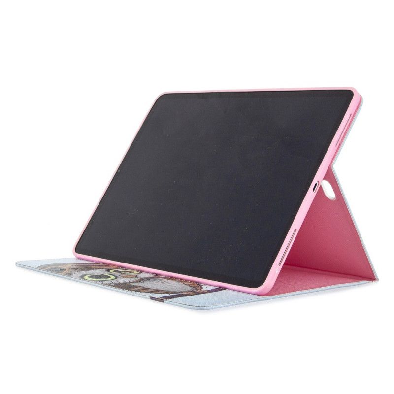 Cover Folio-hoesje iPad Pro 12.9" (2018) (2020) Donkerblauw Telefoonhoesje Printpatroon Uilen