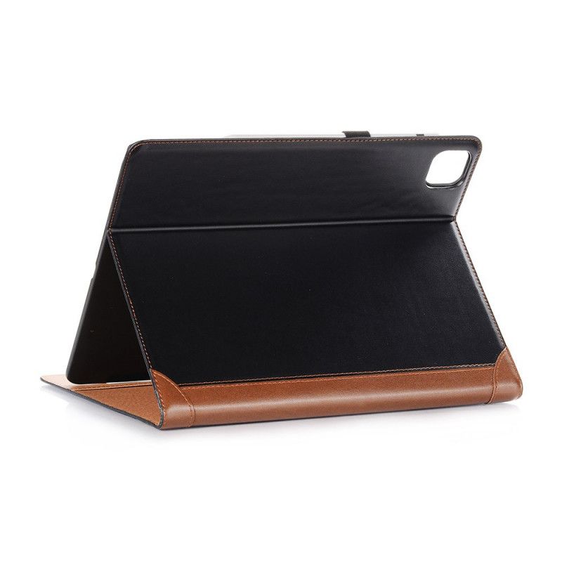 Cover iPad Pro 12.9" (2018) (2020) Zwart Mat Lederen Tas