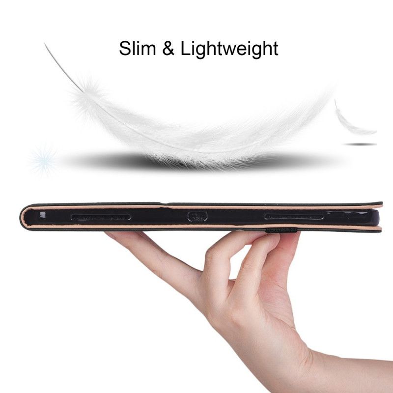Holster iPad Pro 12.9" (2018) (2020) Rood Zwart Telefoonhoesje Elastische Band