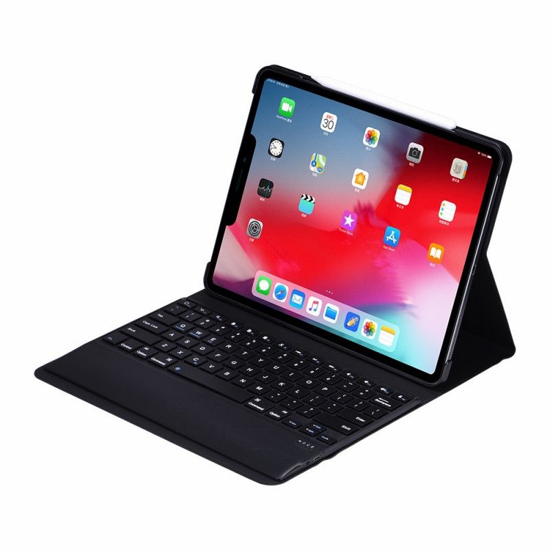 Leren Hoesje iPad Pro 12.9" (2018) (2020) Bluetooth-Toetsenbord