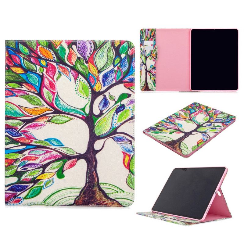 Leren Hoesje iPad Pro 12.9" (2018) (2020) Printpatroon Bloemenboom