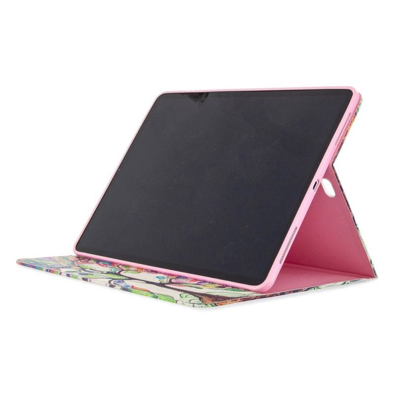 Leren Hoesje iPad Pro 12.9" (2018) (2020) Printpatroon Bloemenboom