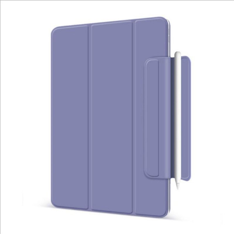 Leren Hoesje iPad Pro 12.9" (2018) (2020) Roze Zwart Telefoonhoesje Kunstnappaleer