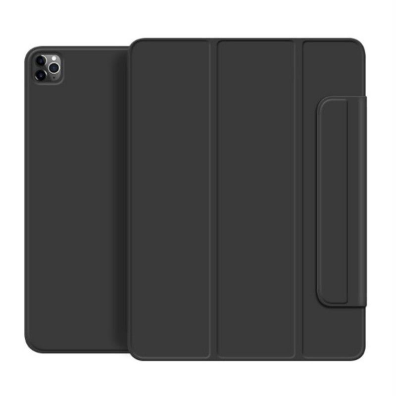 Leren Hoesje iPad Pro 12.9" (2018) (2020) Roze Zwart Telefoonhoesje Kunstnappaleer