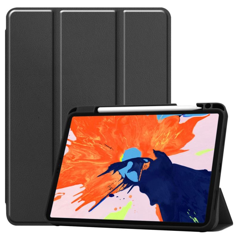 Smart Case iPad Pro 12.9" (2018) (2020) Grijs Zwart Drievoudig Vouwen