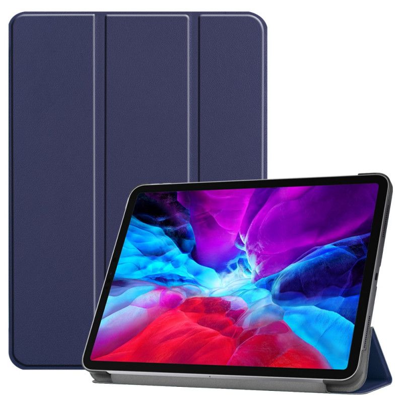 Smart Case iPad Pro 12.9" (2018) (2020) Grijs Zwart Drievoudige Oplader Voor Potloodhouder
