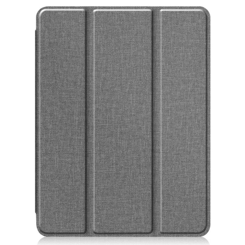 Smart Case iPad Pro 12.9" (2018) (2020) Grijs Zwart Jeans Met Textuur