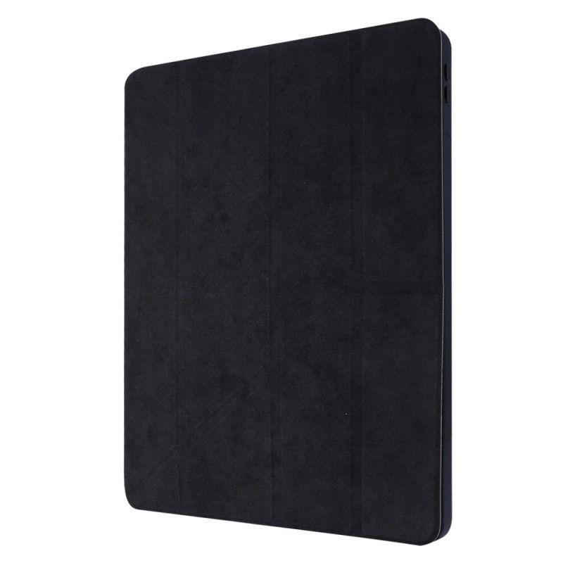 Smart Case iPad Pro 12.9" (2018) (2020) Grijs Zwart Origami-Stijl