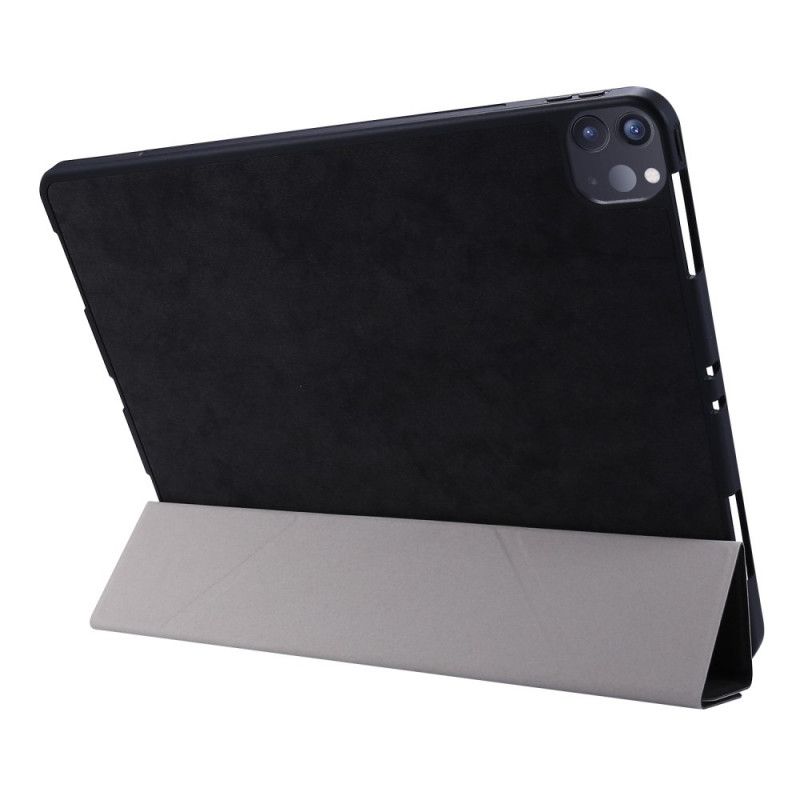 Smart Case iPad Pro 12.9" (2018) (2020) Grijs Zwart Origami-Stijl