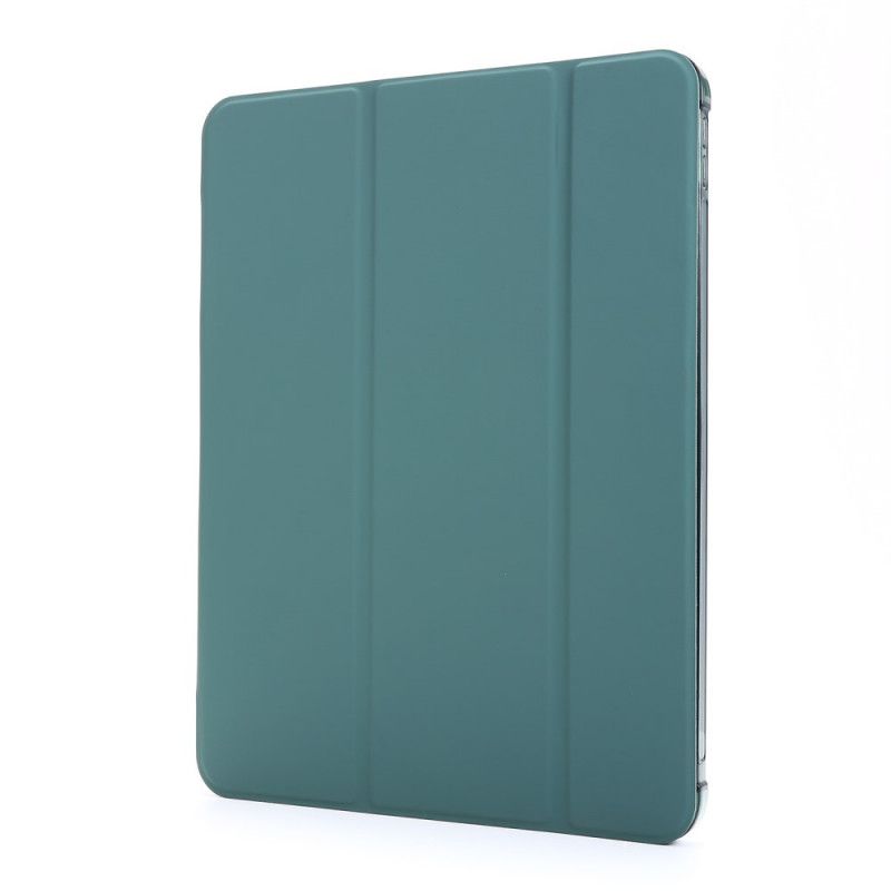 Smart Case iPad Pro 12.9" (2018) (2020) Roze Zwart Potloodhouder Van Imitatieleer
