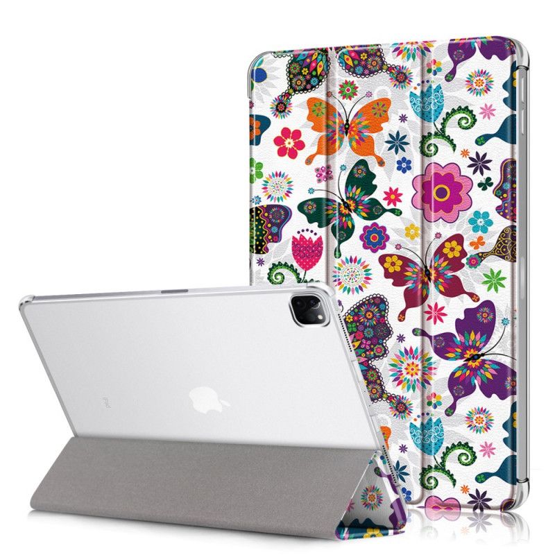 Smart Case iPad Pro 12.9" (2018) (2020) Veelkleurige Vlinders