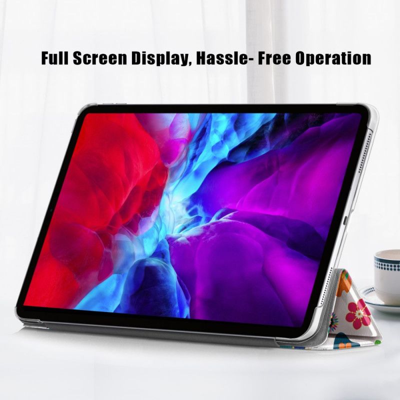 Smart Case iPad Pro 12.9" (2018) (2020) Veelkleurige Vlinders