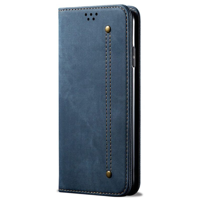 Bescherming Hoesje voor Honor 90 Pro Folio-hoesje Jeansstof