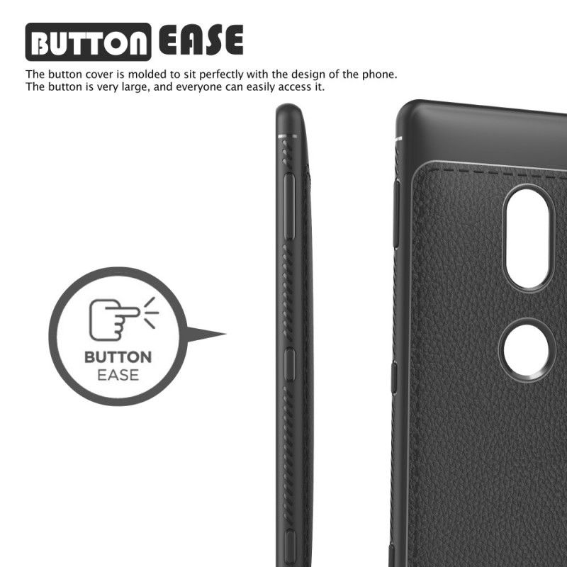 Case Hoesje Sony Xperia XZ2 Rood Grijs Telefoonhoesje Premium Leereffect