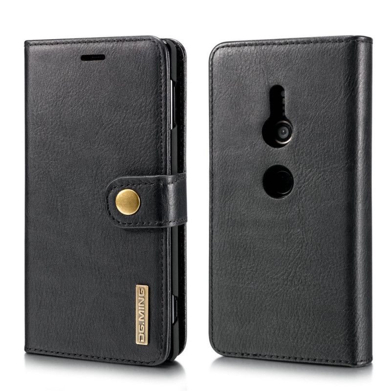 Cover Folio-hoesje Sony Xperia XZ2 Donkerrood Telefoonhoesje Dg. Afneembare Ming