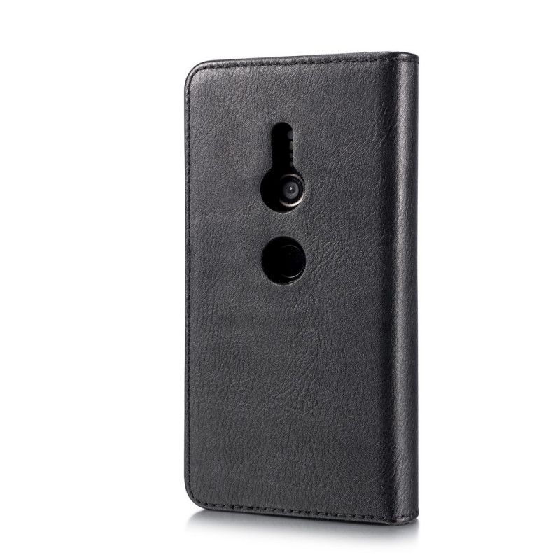 Cover Folio-hoesje Sony Xperia XZ2 Donkerrood Telefoonhoesje Dg. Afneembare Ming