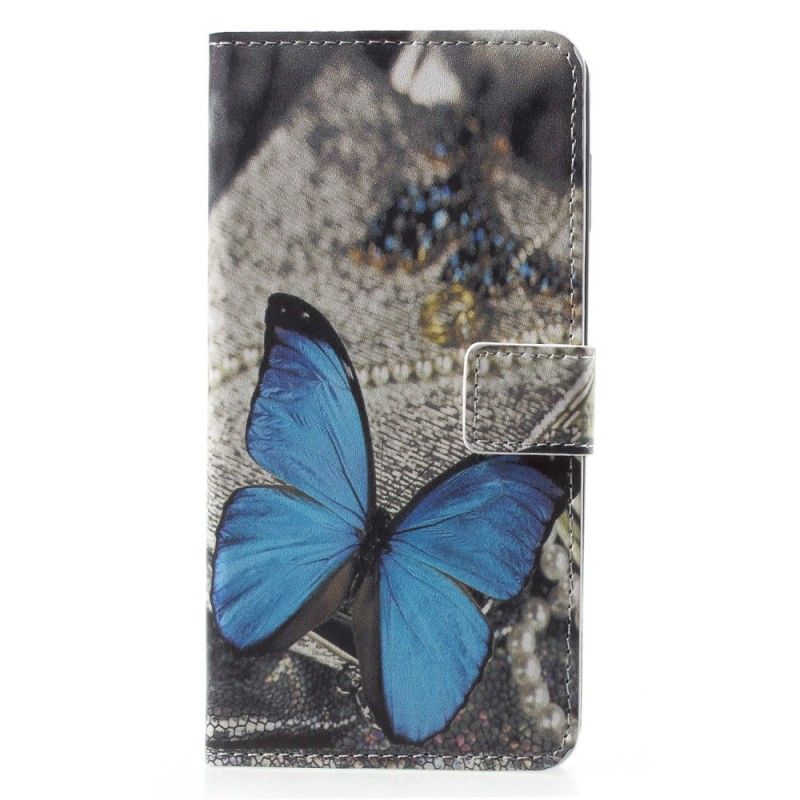Cover Folio-hoesje Sony Xperia XZ2 Telefoonhoesje Blauwe Vlinder