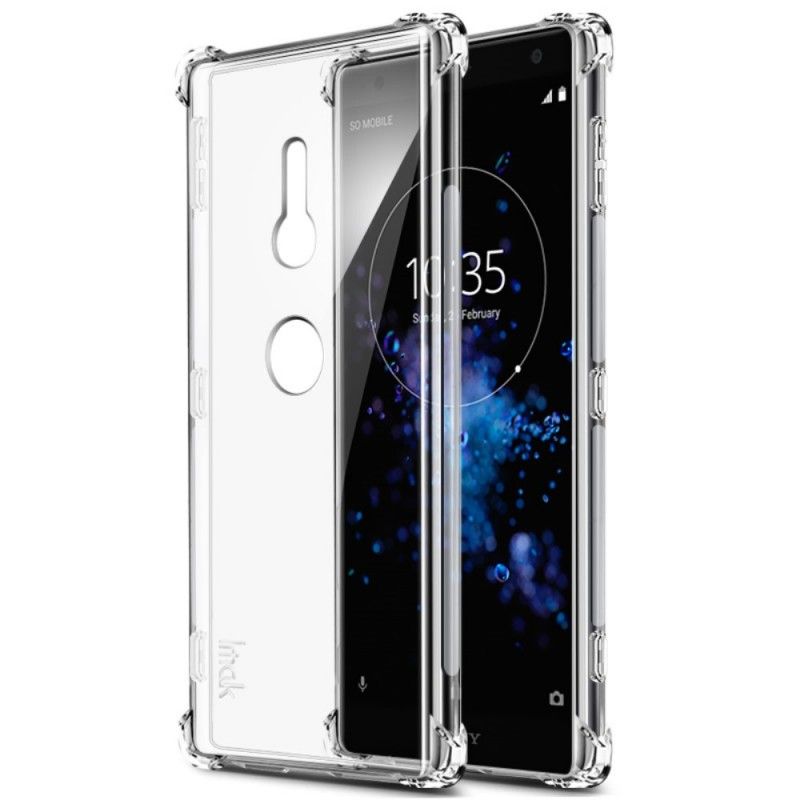 Cover Hoesje Sony Xperia XZ2 Transparant Telefoonhoesje Zijde Serie