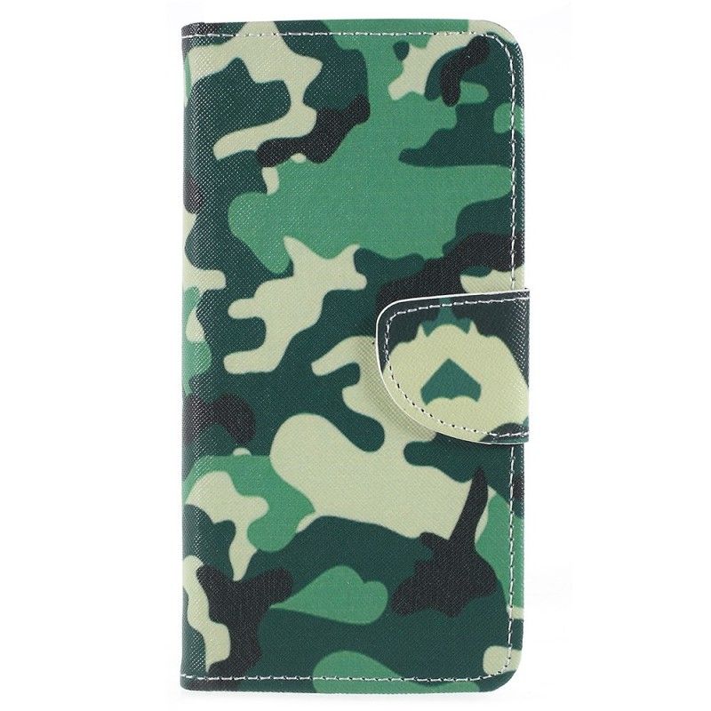 Leren Hoesje Sony Xperia XZ2 Militaire Camouflage