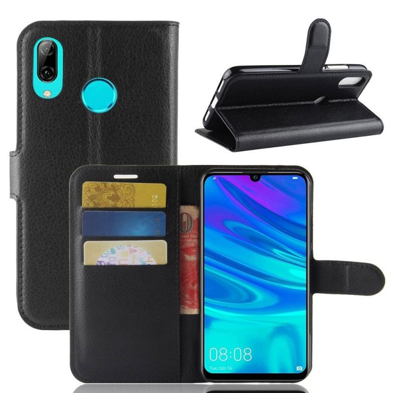 Bescherming Hoesje Huawei Y7 2019 Wit Zwart Klassiek