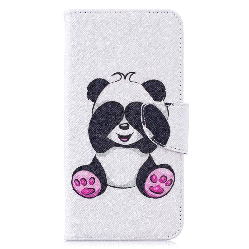 Cover Folio-hoesje Huawei Y7 2019 Telefoonhoesje Leuke Panda